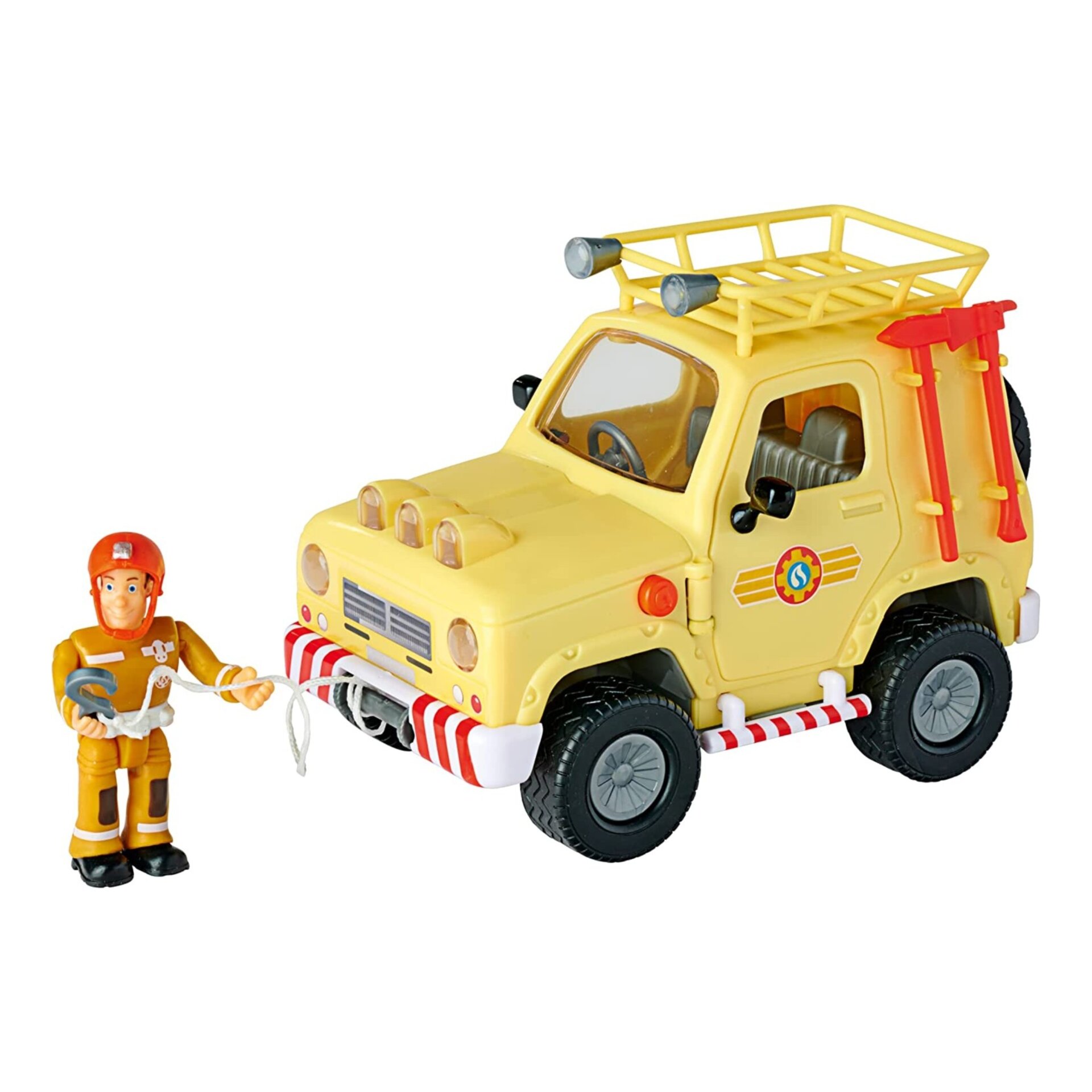 סמי הכבאי – ג'יפ חילוץ הרים Mountain 4x4 עם דמות ואביזרים – תמונה 6
