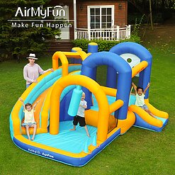 Alternative view of פארק מים מתנפח לחצר AirMyFun 82118 – מתחם קפיצה, מגלשה ובריכה לילדים