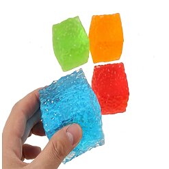 קוביית קרח סנסורית למעיכה Ice Cube – גאדג'ט שולחני שקוף להרגעת סטרס וויסות חושי