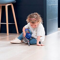 שואב אבק צעצוע אלחוטי אינטראקטיבי דייסון כחול עם שאיבה – תמונה 5