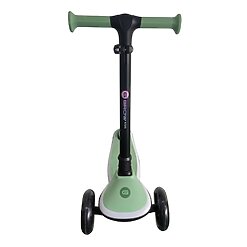 קורקינט 3 גלגלים לילדים Grow Pro X2 Flash – ירוק | מתקפל עם גלגלים מאירים ופסי תאורה