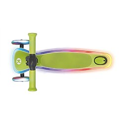 קורקינט 3 גלגלים לפעוטות ולילדים Grow X2 FLASH – מתקפל עם גלגלים מוארים ופסי לד | סגול – תמונה 2
