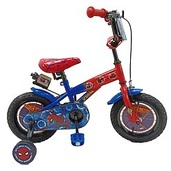 אופני ילדים 16 אינץ' ממותגים ספיידרמן (Spider-Man) עם גלגלי עזר